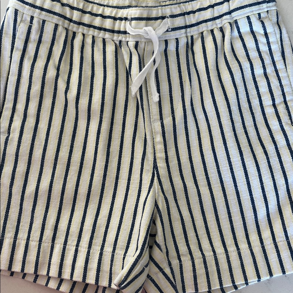 Janie and Jack Blue and White Striped Shorts